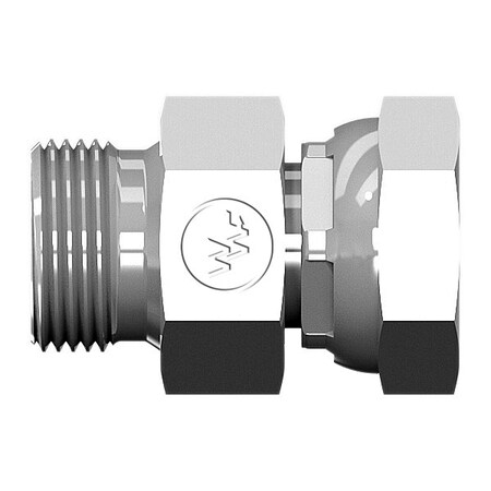 World Wide Fittings Male British Standard Pipe Parallelto Female British Standard Pipe Parallel Swivel Straight 9024X08X08